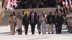 CLEAN : Lula receives presidential sash from representatives of country minorities News Clip