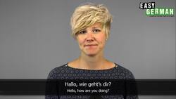 Greeting Somebody in German Instructional Video