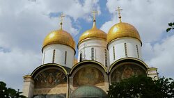 Assumption Cathedral, Moscow, Russia Stock Footage