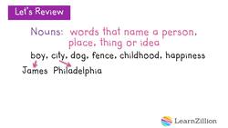 Understanding Nouns and Their Function in Sentences Instructional Video