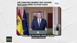 Did Pedro Sánchez ‘regret’ not having ‘nuclear bombs’ to stop the war in Gaza? News Clip