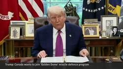 Trump says Canada wants in on Golden Dome U.S. missile defence system News Clip