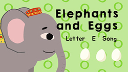 Introduction to letter E song Instructional Video