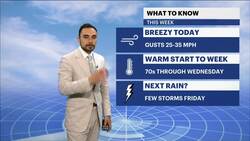 Breezy Sunday, a few warm days next week in Brooklyn News Clip