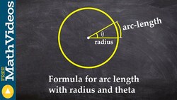 What is the formula for arc length with radius and theta Instructional Video