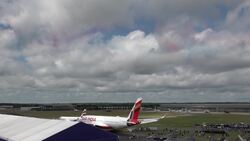 Red Arrows put on a show at Farnborough Air Show News Clip