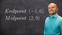 Find the endpoint given one endpoint and midpoint Mistake Instructional Video