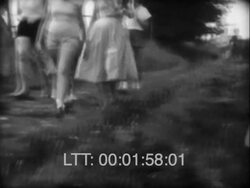 School Girls Holiday In Belgium 1950s Stock Footage