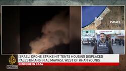 Israeli forces bombed Gaza’s al-Mawasi, killing at least seven and leaving tents in flames News Clip