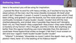 Planning a cohesive argument about 'The Tell-Tale Heart' Instructional Video