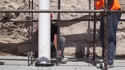 Imam Abdullah Zawiya relocated to its new site in Hasankeyf Stock Footage