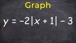 Graphing the absolute value function with transformations Instructional Video