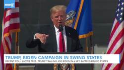 Trump And Biden Campaigns Visit Key Battleground States News Clip