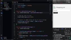 Modern JavaScript from the Beginning - Second Edition - Display Items from Local Storage Instructional Video