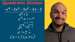 Synthetic division when quadratic divisor Instructional Video
