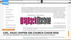 Fauci: Church Choirs Still A Virus Risk Despite CDC Rescinding Warning News Clip