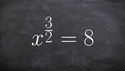 How to solve an equation with fraction powers in your exponent Instructional Video