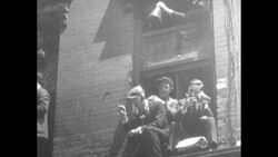 Street Brokers on Broad Street, New York During Industrial Boom Stock Footage