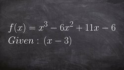 How to the Remaining Factors When Given One Factor of a Polynomial Instructional Video