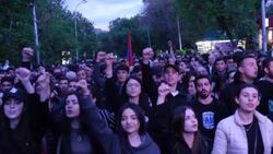 CLEAN : Armenia: Thousands demonstrate in Yerevan against the Nagorno-Karabakh concession News Clip