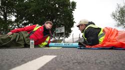 Climate activists stage protest at airport against private jet emissions News Clip
