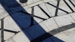 Sundial. Shooting in the summer. Time lapse. Stock Footage