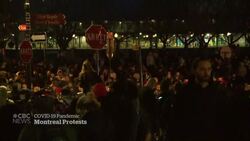 Hundreds in Montreal protest earlier curfew News Clip