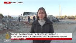 Israel attacks Lebanon’s Baalbek after Hezbolah fired rockets into Israel News Clip