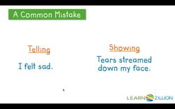 Making Your Writing More Realistic and Exciting: Show, Don't Tell Instructional Video