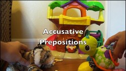 #27 Accusative Prepositions (GwP1) - Deutsch lernen Instructional Video