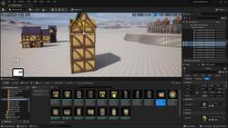 Building Medieval Worlds - Unreal Engine 5 Modular Kitbash - Creating Clock Tower Instructional Video
