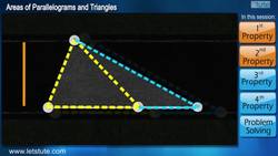 Areas of Parallelograms and Triangles Instructional Video