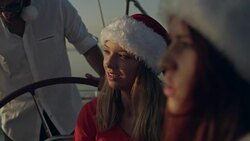 Summer Christmas celebration Stock Footage