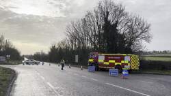 Emergency services at crash scene where three people were killed in Co Carlow News Clip