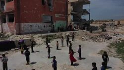 CLEAN : Volunteers perform COVID-19 awareness play for Syrian children News Clip