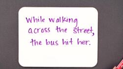 How to Avoid Dangling Modifiers Instructional Video