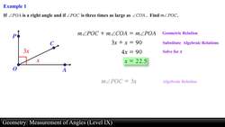 Geometry: Measurement of Angles (Level 9 of 9) Instructional Video