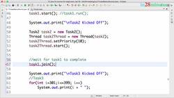 Java Programming for Complete Beginners - Java 16 - Step 06 - Communication between Threads - join Method Instructional Video