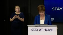 Scottish First Minister Nicola Sturgeon giving coronavirus press briefing News Clip