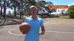Relay race: Zig-zag & skill › Dribbling | Basketball skills in PE Instructional Video