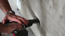 Mature Man Building a Bed Stock Footage