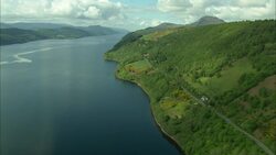 Discovering Loch Ness: Drone Captures Scottish Highlands' Heritage Stock Footage