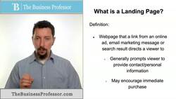Landing Page Instructional Video