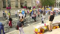 NHS workers protest for wage increases ahead of possible second covid-19 wave News Clip