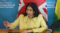 Suella Braverman and Vincent Biruta sign an enhanced partnership deal in Kigali News Clip