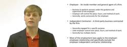 Employee vs Independent Contractor Instructional Video
