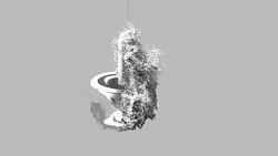 Shiv Ling Religious symbol Particles Animation, Magical Particle Dust Animation of Religious Shiv Ling Sign with Rays. Stock Footage