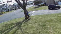 North Babylon man spotted on video digging is a surveyor, company says News Clip