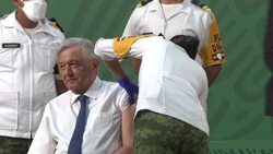 CLEAN : Mexican president gets first dose of Covid-19 vaccine News Clip