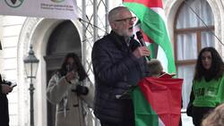 Former Labour leader Jeremy Corbyn gives speech during national march for Palestine News Clip